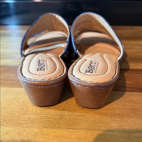 Born Navy Blue Slide Sandals - Picture 8 of 10